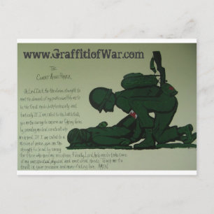 Carte postale de prière de médecin de combat