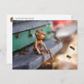 Carte postale de printemps de l'apiculteur de maïs (Devant / Derrière)