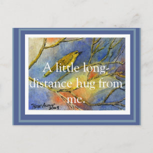 Carte postale de prise longue distance personnalis