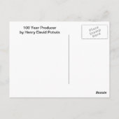 Carte postale de producteur 100 ans (Dos)