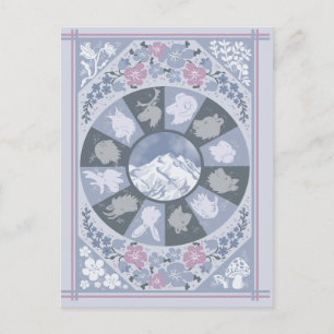 Carte postale de profil de faune