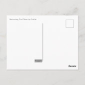 Carte postale de profil de la chouette à broyer (Dos)