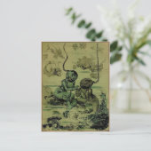 Carte postale de proposition de plongeur vintage (Debout devant)