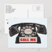 Carte postale de prospection immobilière téléphoni (Devant / Derrière)