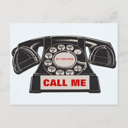 Carte postale de prospection immobilière téléphoni (Devant)