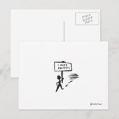 carte postale de protestation (Devant / Derrière)