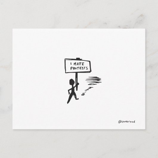 carte postale de protestation (Devant)