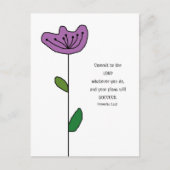 Carte postale de Proverbes 16:3 Écriture (Devant)