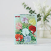 Carte postale de publicité de graines anciennes (Debout devant)