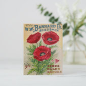 Carte postale de publicité de graines anciennes (Debout devant)