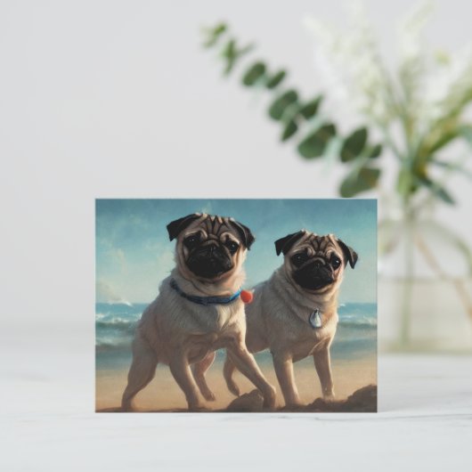 Carte postale de Pug (Debout devant)