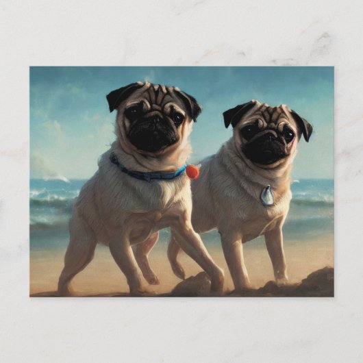 Carte postale de Pug (Devant)