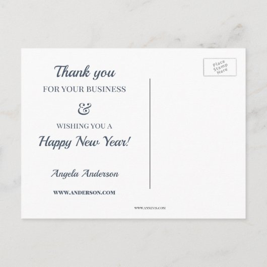 Carte postale de pull de Noël Navy Photo (Dos)