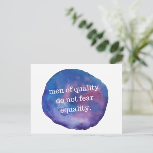 Carte postale de qualité (Debout devant)