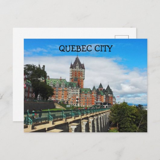 CARTE POSTALE DE QUÉBEC (Devant / Derrière)