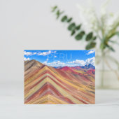 Carte postale de Rainbow Mountain, Pérou (Debout devant)