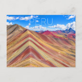 Carte postale de Rainbow Mountain, Pérou (Devant)