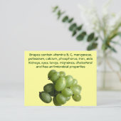 Carte postale de raisins (Debout devant)