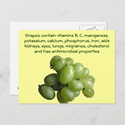 Carte postale de raisins (Devant / Derrière)
