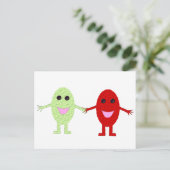 Carte postale de raisins conviviale (Debout devant)