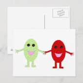 Carte postale de raisins conviviale (Devant / Derrière)