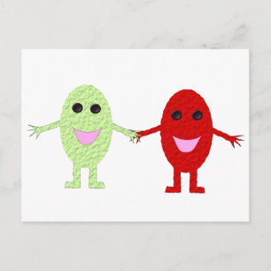 Carte postale de raisins conviviale