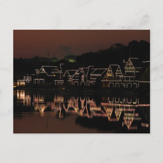 Carte postale de rangée de Boathouse (Devant)
