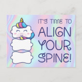 Carte postale de rappel de chiropratique pédiatriq (Devant)