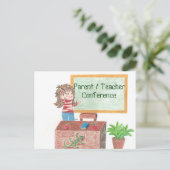 Carte postale de rappel de conférence parents/ense (Debout devant)