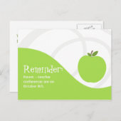 Carte postale de rappel de professeur (Devant / Derrière)