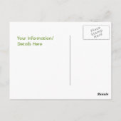 Carte postale de rappel de professeur (Dos)