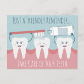 Carte postale de rappel de rendez-vous dentaire (Devant)