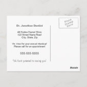 Carte postale de rappel de rendez-vous dentaire (Dos)