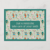 Carte postale de rappel de rendez-vous dentaire (Devant)