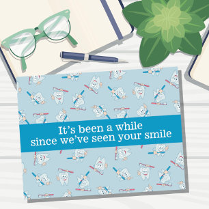 Carte postale de rappel de rendez-vous dentaire