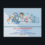 Carte postale de rappel de rendez-vous vétérinaire<br><div class="desc">Un rappel de rendez-vous branché pour le bureau d'un vétérinaire. Conçu par Macrovectoriel). () La carte est facile à customiser avec votre libellé, police et couleur de police.() Pas exactement ce que vous cherchez? Tous nos produits peuvent être conçus sur mesure pour répondre à vos besoins sans frais supplémentaires.() Il...</div>