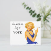 Carte postale de rappel d'électeur (Debout devant)