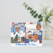 Carte postale de rappel pour dentiste de hockey (Debout devant)