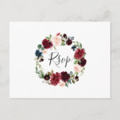 Carte postale de rappel RSVP Radiant Bloom (Devant)