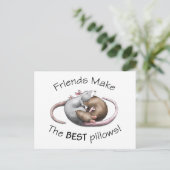 Carte postale de rat mignon (Debout devant)