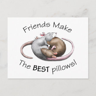 Carte postale de rat mignon