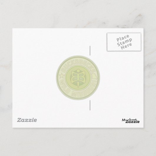 Carte postale de rat musqué. (Dos)