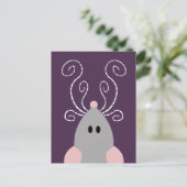 Carte postale de rat ou souris mignon (Debout devant)