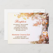 carte postale de réception de mariage - arbre colo (Devant / Derrière)