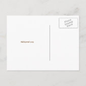 carte postale de réception de mariage - arbre colo (Dos)