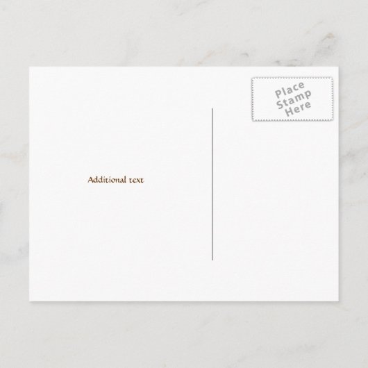 carte postale de réception de mariage - arbre colo (Dos)