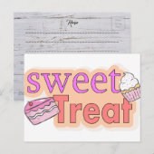 Carte postale de recette (Devant / Derrière)