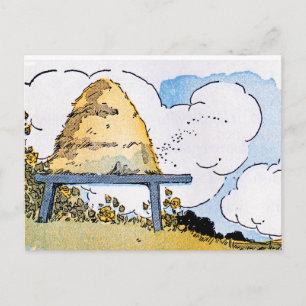 Carte postale de recette d'art vintage de ruche d'