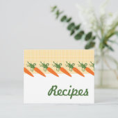 Carte postale de recette de carotte de guingan (Debout devant)