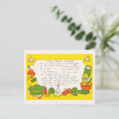 Carte postale de recette de Casserole de Poulet Fr (Debout devant)